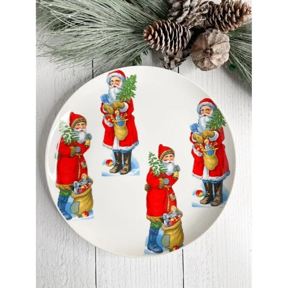 Set of 4 Vintage Santa Claus 10